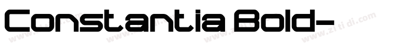Constantia Bold字体转换